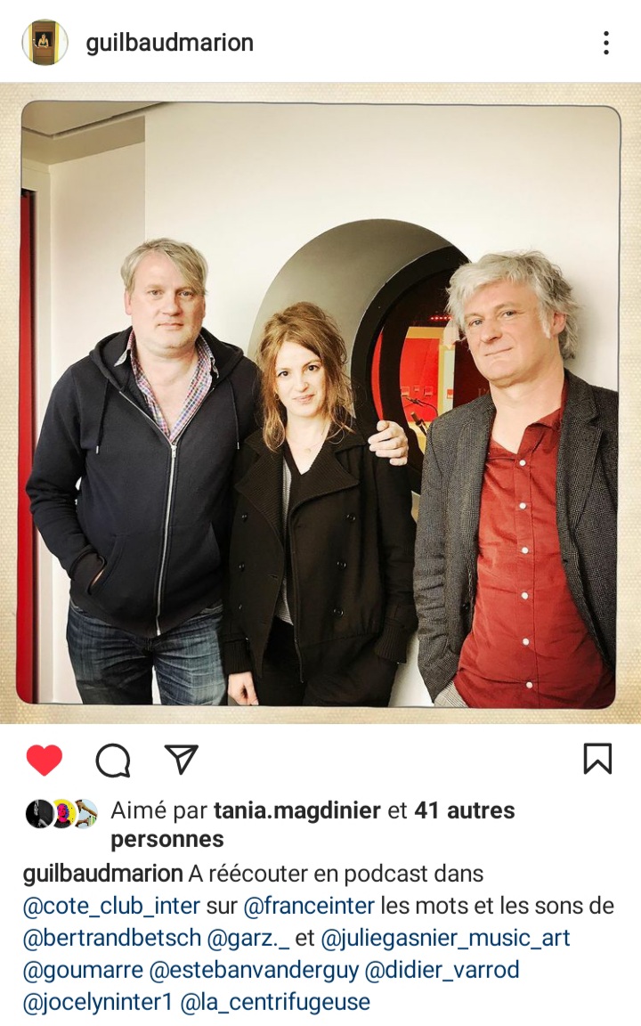 GARZ, Julie Gasnier et Bertrand Betsch dans Côté Club sur France Inter