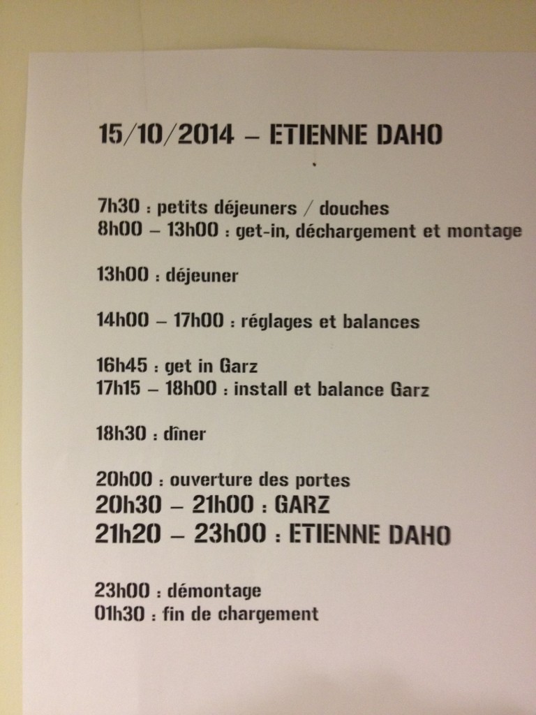 GARZ au Cargö en première partie d'Etienne Daho : le planning !